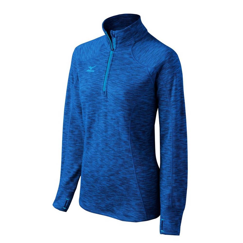 Mizuno Women's Flex 1/2 Zip Tops Red Royal (440580-ACP)